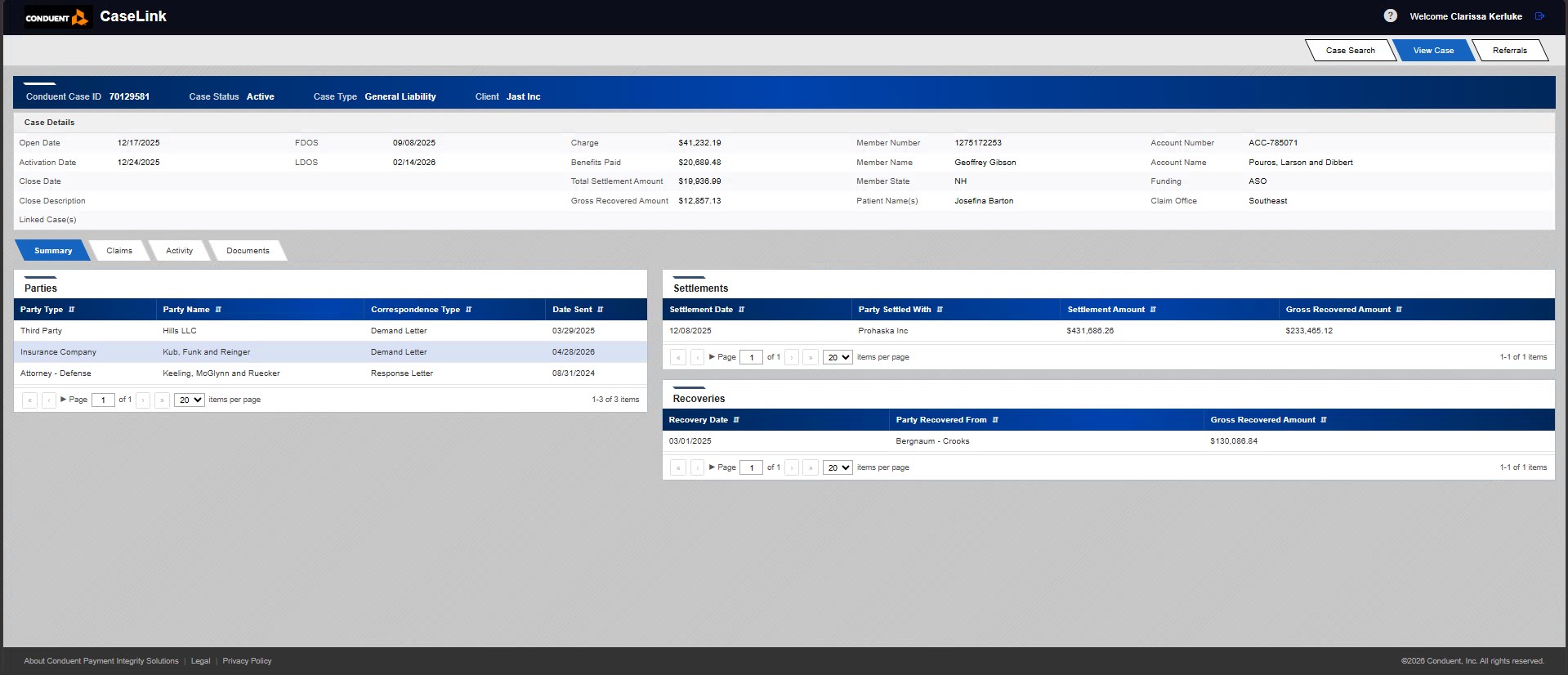 View Case — Case Details